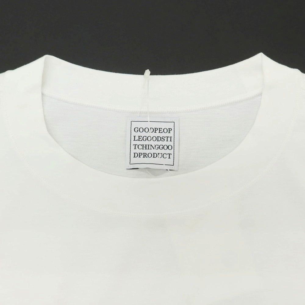【中古】グッド ピープル グッド ステッチング グッド プロダクト GOOD PEOPLE GOOD STITCHING GOOD PRODUCT 2025年春夏 コットン クルーネック 半袖Tシャツ ホワイト【 L 】【 状態ランクA 】【 メンズ 】