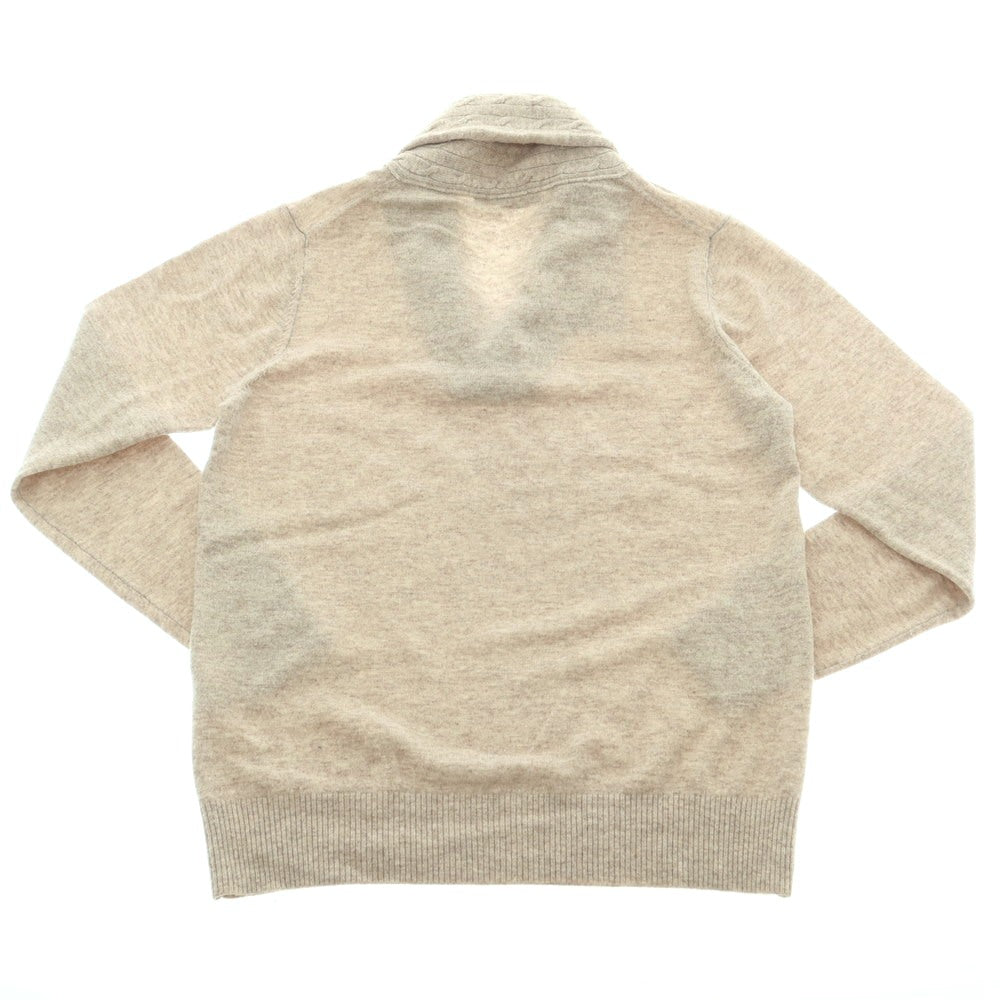 【中古】トゥモローランド TOMORROWLAND ハイゲージ ウール ショールカラー プルオーバーニット ベージュ【 M 】【 状態ランクC 】【 メンズ 】