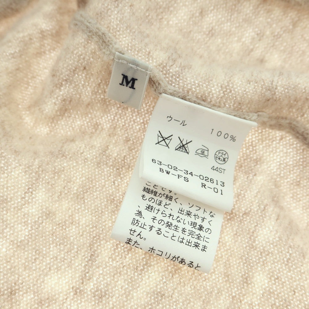 【中古】トゥモローランド TOMORROWLAND ハイゲージ ウール ショールカラー プルオーバーニット ベージュ【 M 】【 状態ランクC 】【 メンズ 】