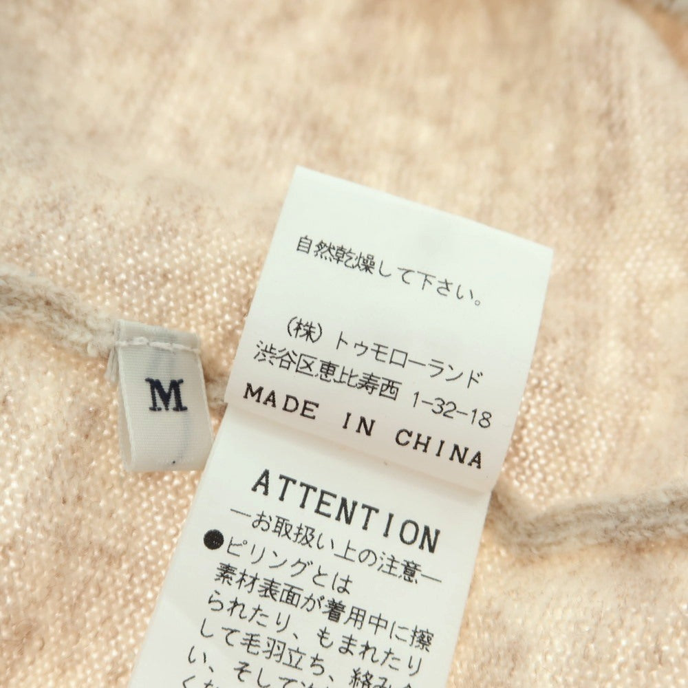 【中古】トゥモローランド TOMORROWLAND ハイゲージ ウール ショールカラー プルオーバーニット ベージュ【 M 】【 状態ランクC 】【 メンズ 】