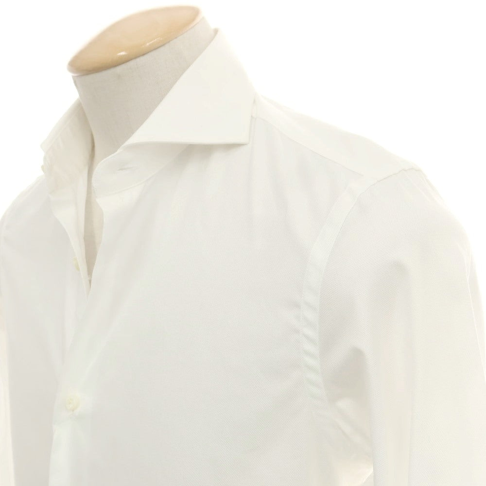【中古】ギローバー GUY ROVER コットン ホリゾンタルカラー ドレスシャツ ホワイト【 36 】【 状態ランクB 】【 メンズ 】
