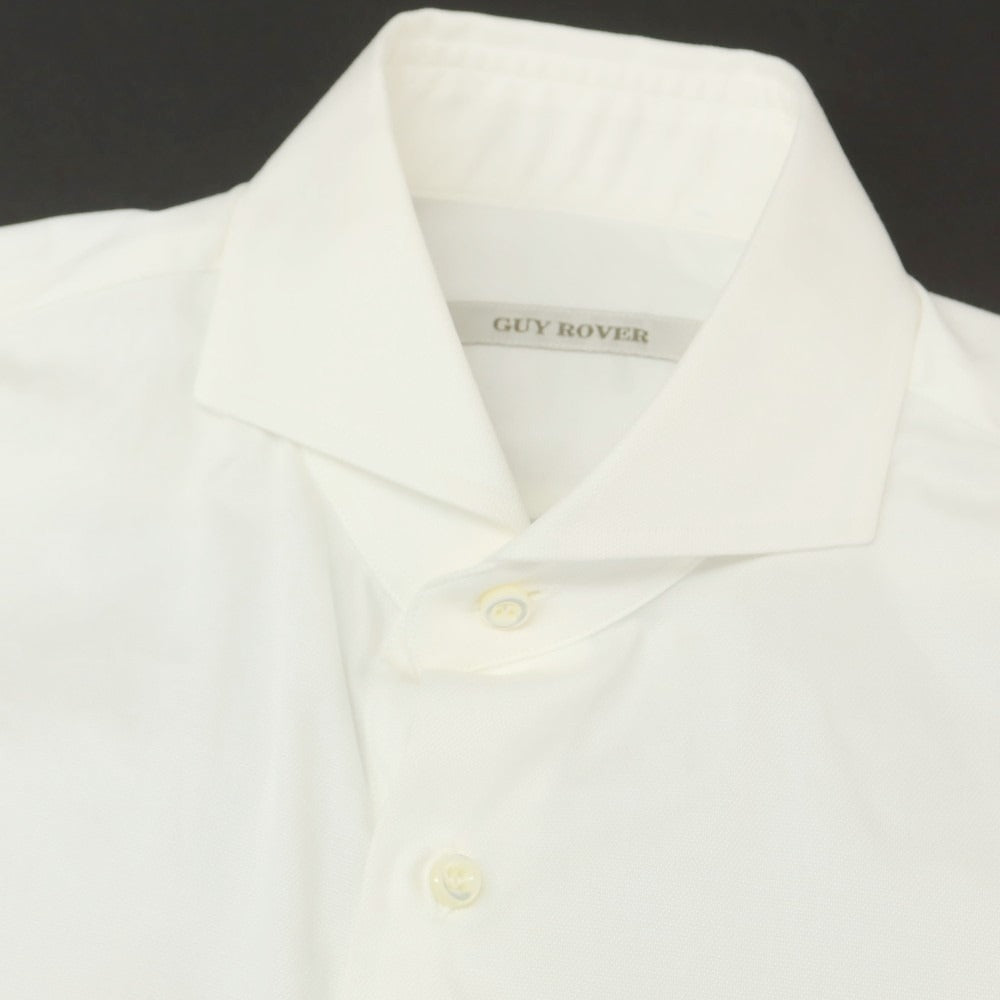 【中古】ギローバー GUY ROVER コットン ホリゾンタルカラー ドレスシャツ ホワイト【 36 】【 状態ランクB 】【 メンズ 】