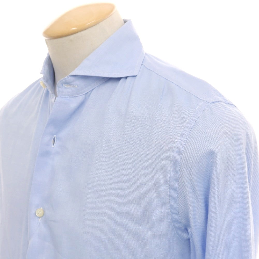 【中古】ギローバー GUY ROVER コットン ホリゾンタルカラー ドレスシャツ ブルー【 XS 】【 状態ランクB 】【 メンズ 】
