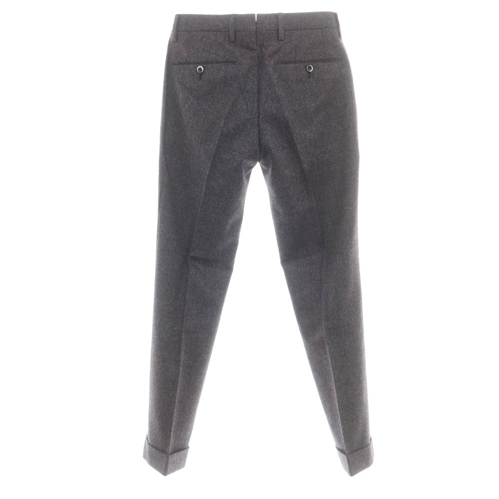 【中古】ピーティーゼロウーノ PT01 BEAMS F別注 ウール チェック ドレススラックスパンツ グレー【 42 】【 状態ランクA 】【 メンズ 】