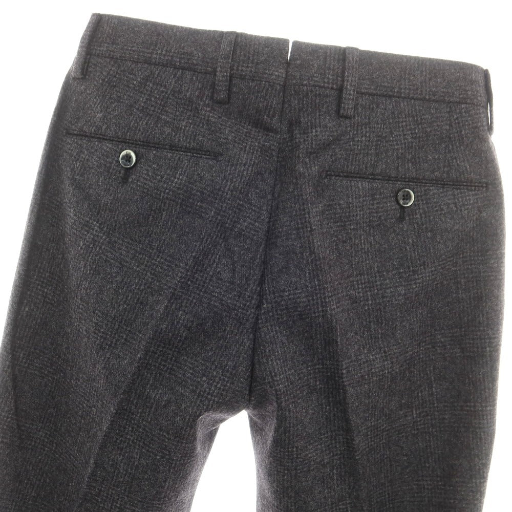 【中古】ピーティーゼロウーノ PT01 BEAMS F別注 ウール チェック ドレススラックスパンツ グレー【 42 】【 状態ランクA 】【 メンズ 】