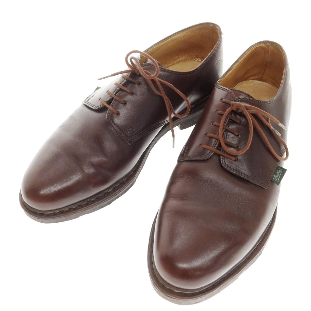 【中古】パラブーツ Paraboot ARLES プレーントゥ ドレスシューズ ダークブラウン【 8 】【 状態ランクB 】【 メンズ 】