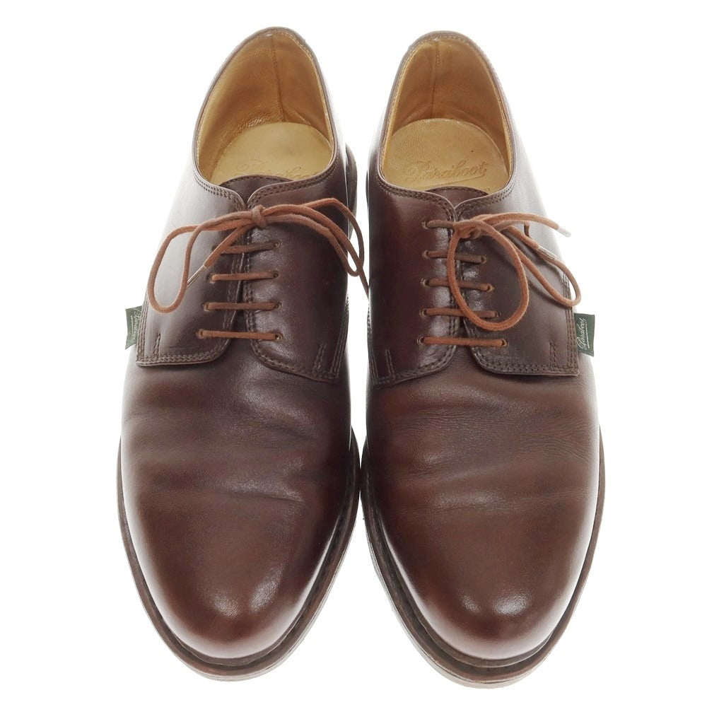 【中古】パラブーツ Paraboot ARLES プレーントゥ ドレスシューズ ダークブラウン【 8 】【 状態ランクB 】【 メンズ 】