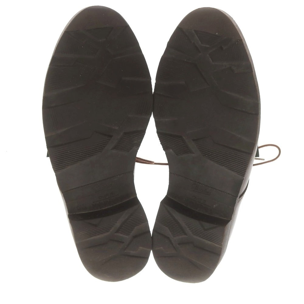 【中古】パラブーツ Paraboot ARLES プレーントゥ ドレスシューズ ダークブラウン【 8 】【 状態ランクB 】【 メンズ 】