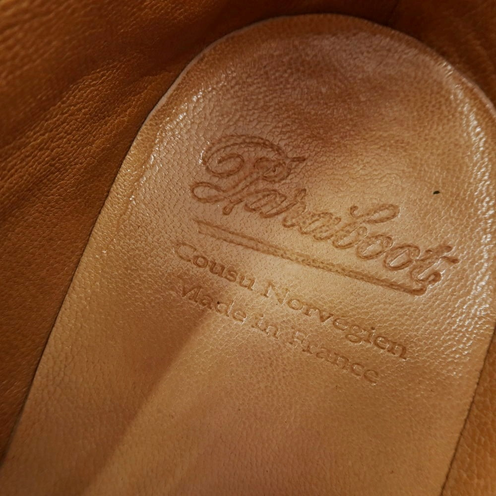 【中古】パラブーツ Paraboot ARLES プレーントゥ ドレスシューズ ダークブラウン【 8 】【 状態ランクB 】【 メンズ 】