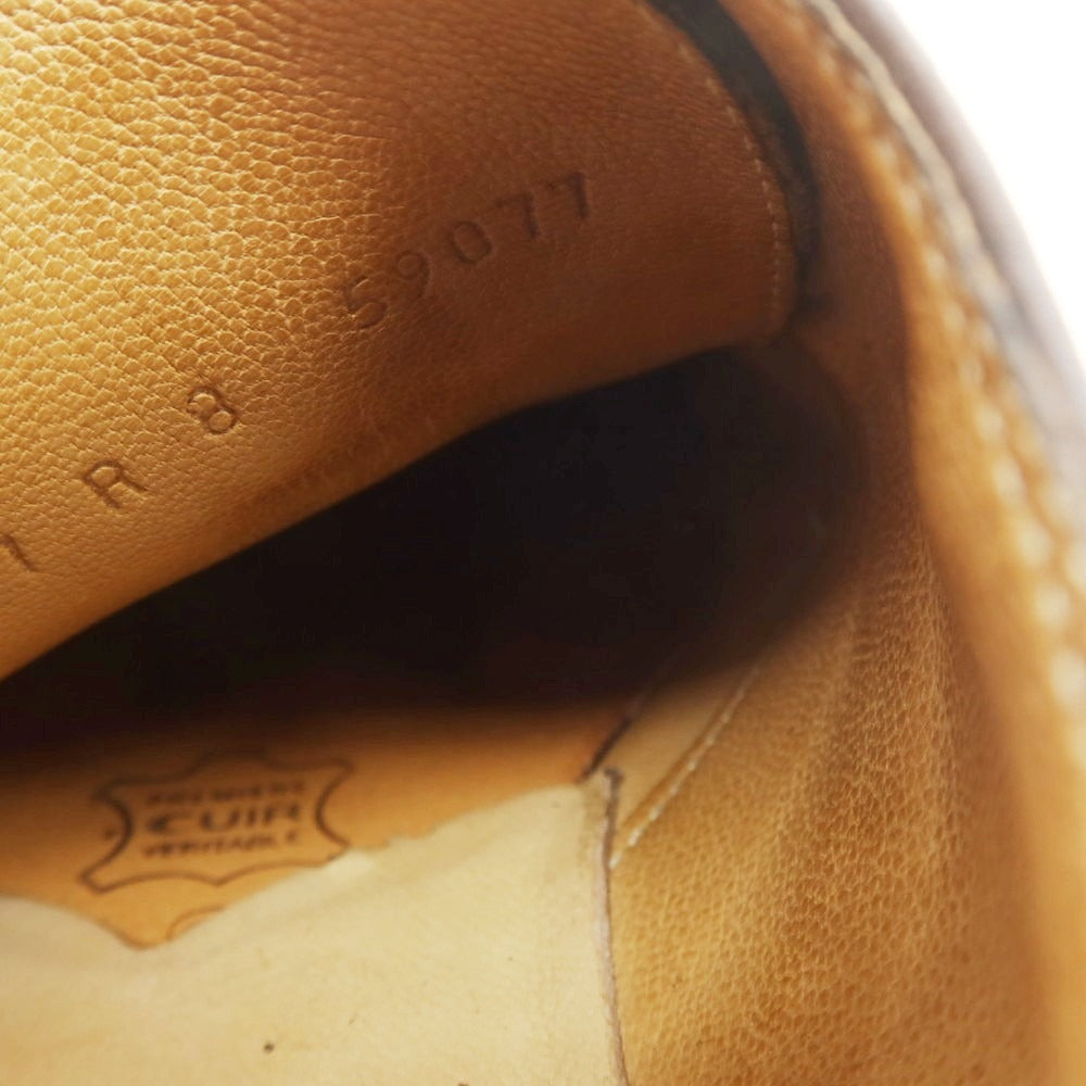 【中古】パラブーツ Paraboot ARLES プレーントゥ ドレスシューズ ダークブラウン【 8 】【 状態ランクB 】【 メンズ 】
