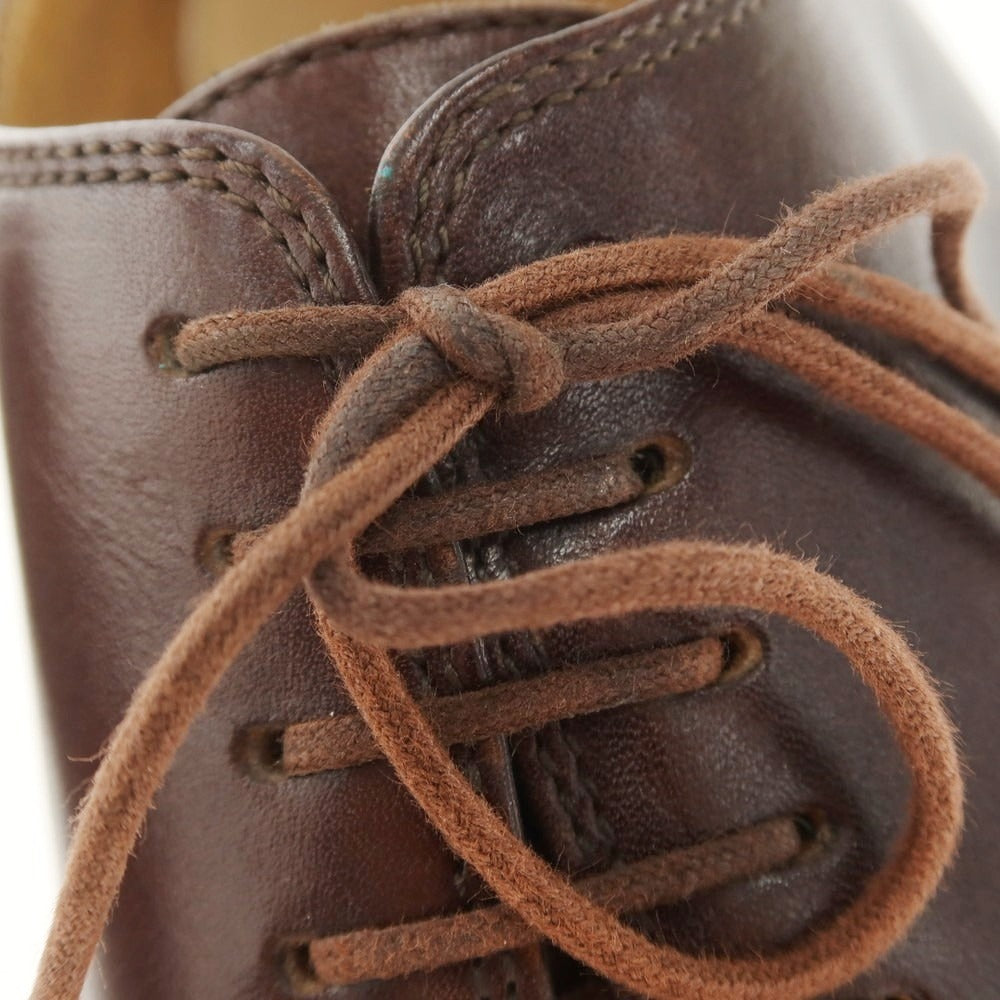 【中古】パラブーツ Paraboot ARLES プレーントゥ ドレスシューズ ダークブラウン【 8 】【 状態ランクB 】【 メンズ 】