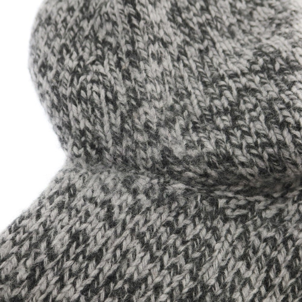 【中古】グランサッソ GRAN SASSO ウール クルーネック プルオーバーニット グレーxチャコールグレー【 46 】【 状態ランクC 】【 メンズ 】