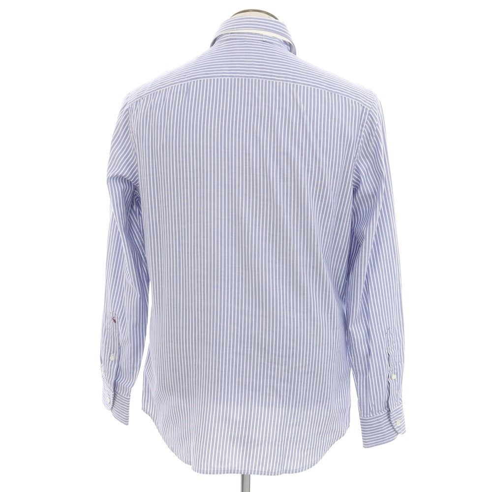 【新品】グランシャツ Glanshirt コットン ストライプ カジュアルシャツ ブルーxホワイト【 41 】【 状態ランクN 】【 メンズ 】