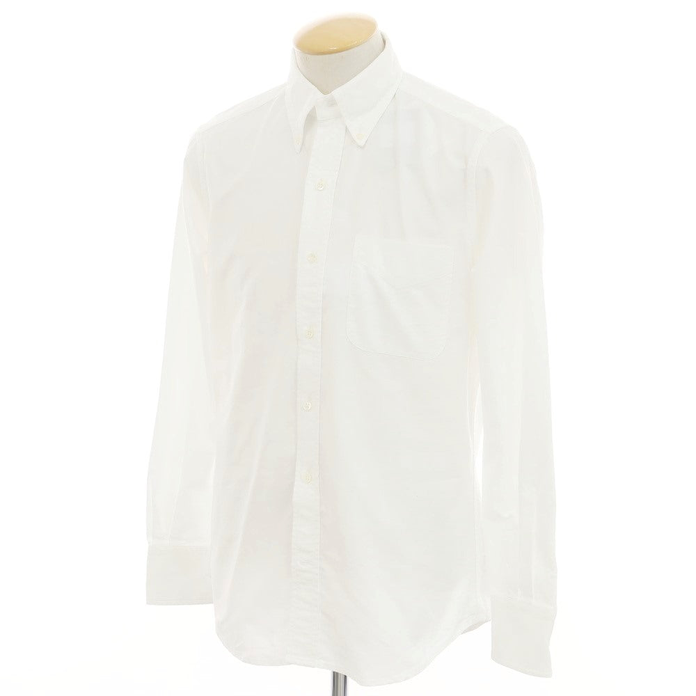 【新品アウトレット】グランシャツ Glanshirt オックスフォードコットン ボタンダウン カジュアルシャツ ホワイト【 38 】【 状態ランクN- 】【 メンズ 】