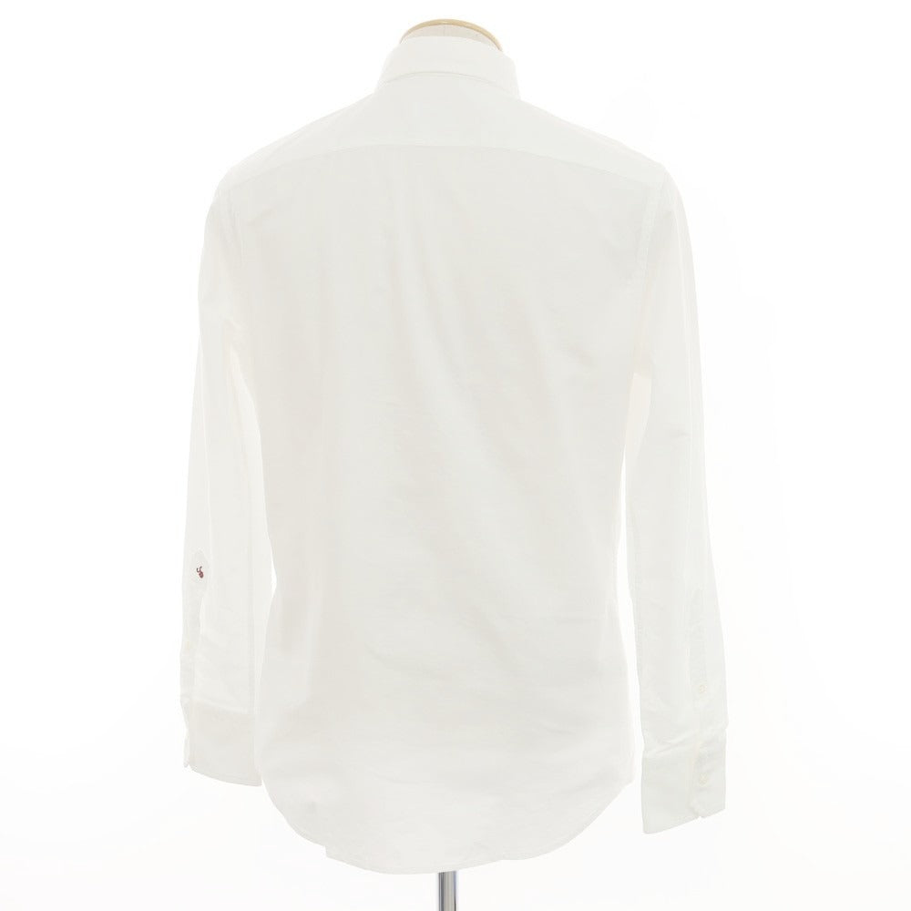 【新品アウトレット】グランシャツ Glanshirt オックスフォードコットン ボタンダウン カジュアルシャツ ホワイト【 38 】【 状態ランクN- 】【 メンズ 】