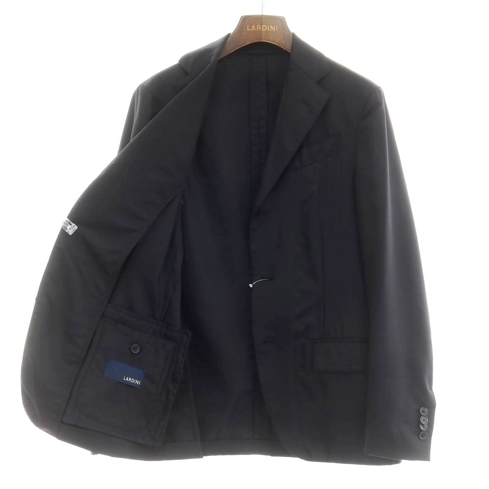 【中古】ラルディーニ LARDINI easy wear ストレッチウールナイロン テーラードジャケット ブラック【 42 】【 状態ランクD 】【 メンズ 】