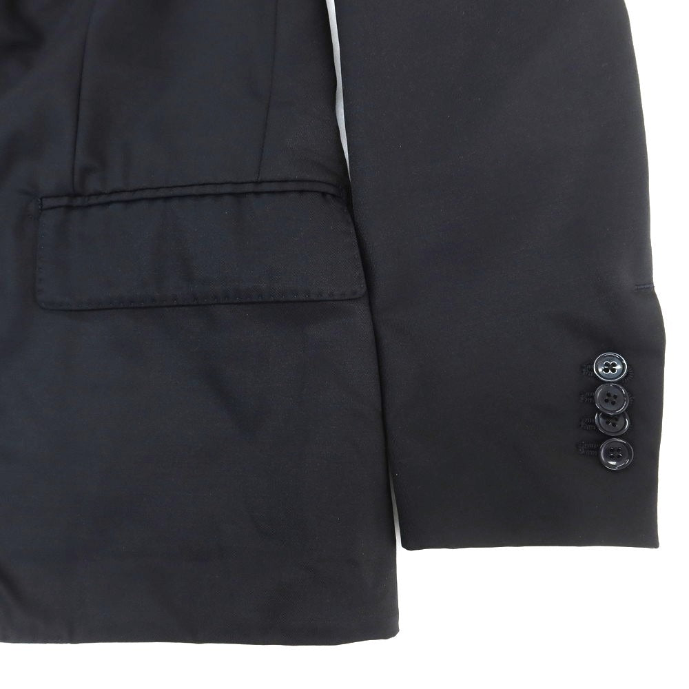 【中古】ラルディーニ LARDINI easy wear ストレッチウールナイロン テーラードジャケット ブラック【 42 】【 状態ランクD 】【 メンズ 】