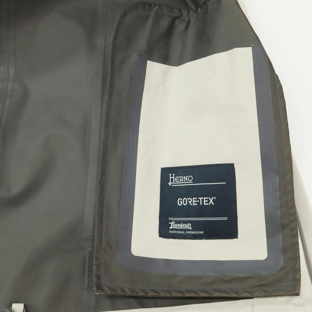 【中古】ヘルノ Herno Laminar GORE-TEX マウンテンパーカー ライトベージュ【 42 】【 状態ランクC 】【 メンズ 】