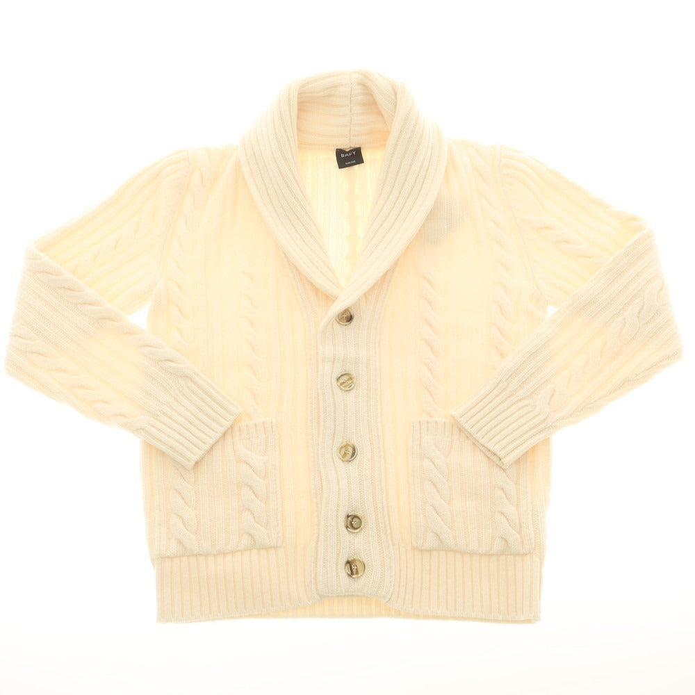 【中古】バフィー BAFY ローゲージ ウール ショールカラー カーディガン オフホワイト【 46 】【 状態ランクB 】【 メンズ 】