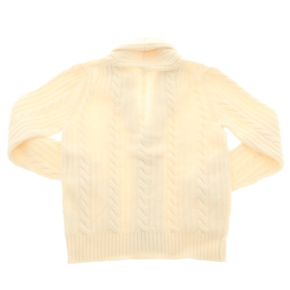 【中古】バフィー BAFY ローゲージ ウール ショールカラー カーディガン オフホワイト【 46 】【 状態ランクB 】【 メンズ 】