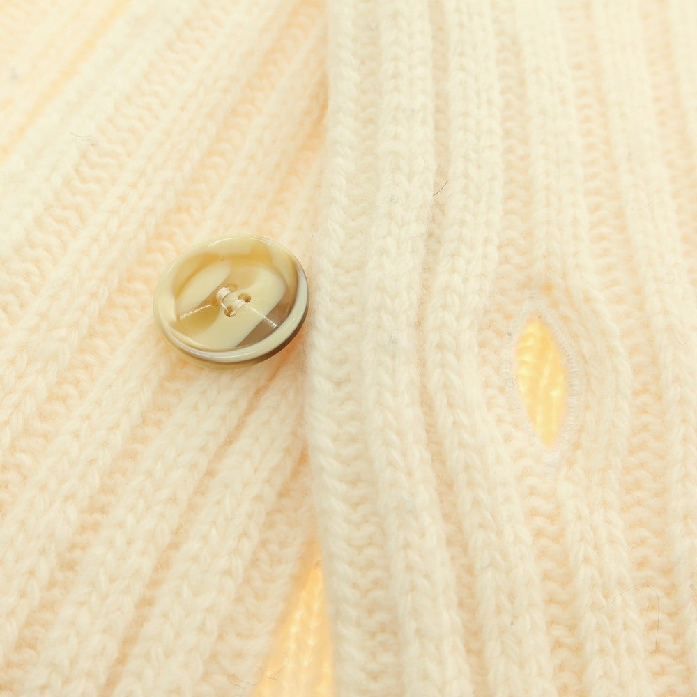 【中古】バフィー BAFY ローゲージ ウール ショールカラー カーディガン オフホワイト【 46 】【 状態ランクB 】【 メンズ 】