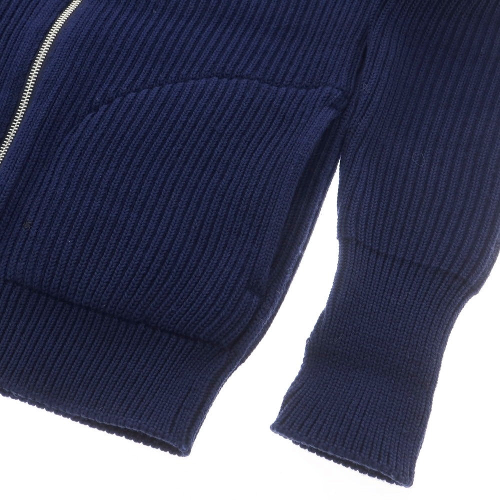 【中古】アンデルセンアンデルセン ANDERSEN-ANDERSEN ウール リブ ダブルジップ カーディガン ネイビー【 XXS 】【 状態ランクB 】【 メンズ 】