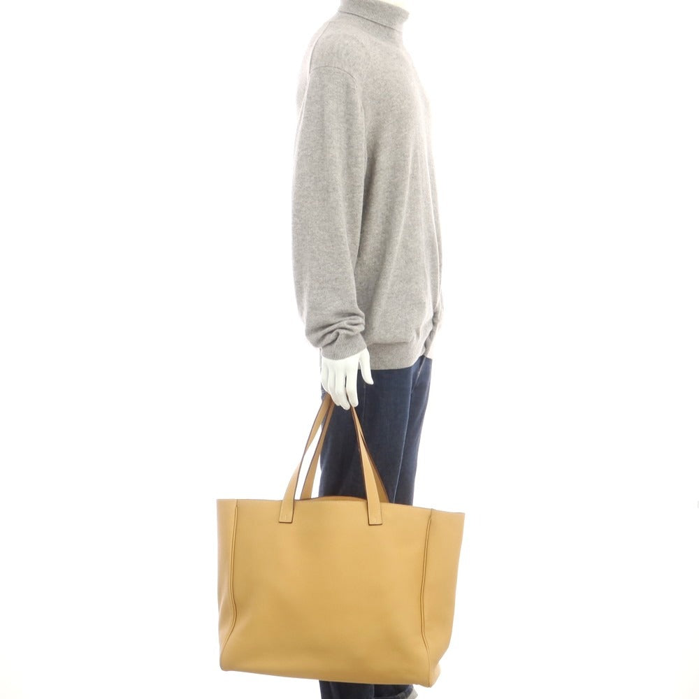 【中古】シャルルエシャルリュス Charles et Charlus シュリンクレザー トートバッグ ライトブラウン【 状態ランクB 】【 メンズ 】