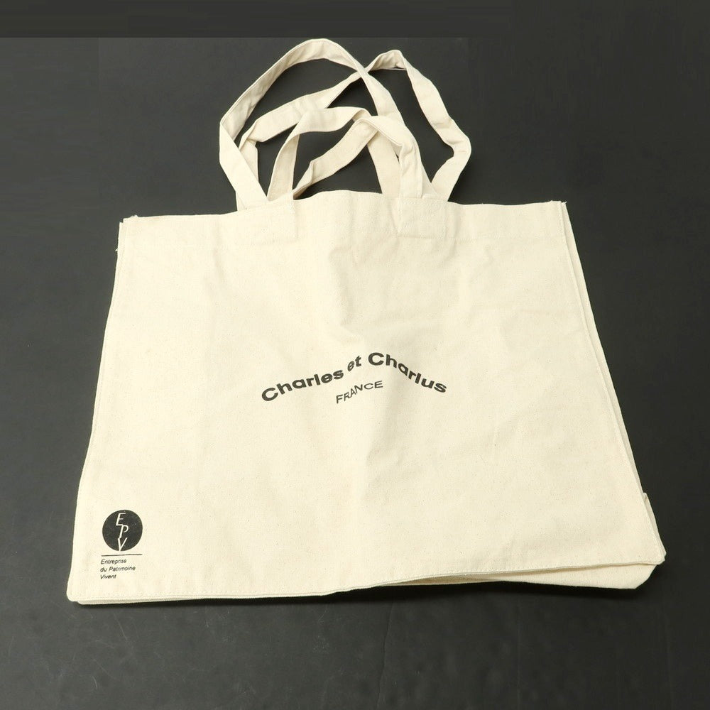 【中古】シャルルエシャルリュス Charles et Charlus シュリンクレザー トートバッグ ライトブラウン【 状態ランクB 】【 メンズ 】