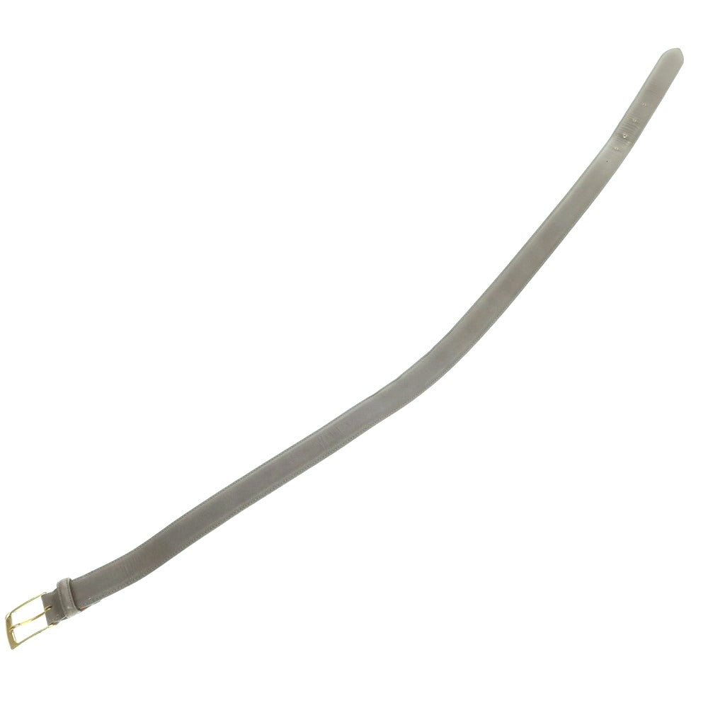 【中古】アンドレアグレコ ANDREA GRECO TOMORROWLAND別注 型押しレザー ベルト グレー【 80 】【 状態ランクC 】【 メンズ 】
