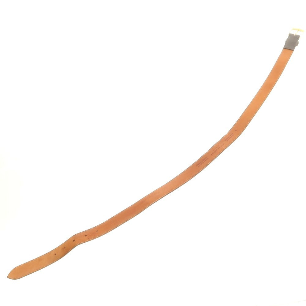【中古】アンドレアグレコ ANDREA GRECO TOMORROWLAND別注 型押しレザー ベルト グレー【 80 】【 状態ランクC 】【 メンズ 】