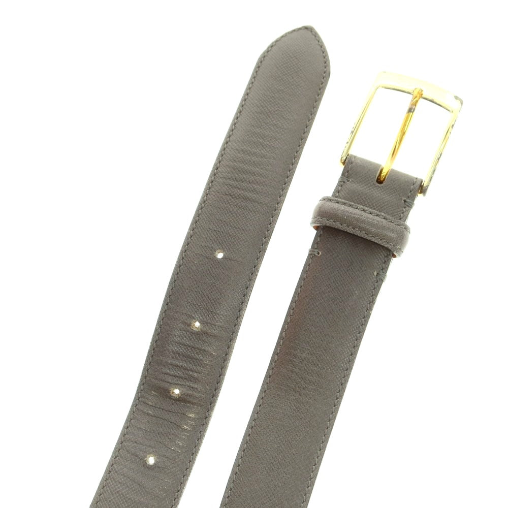 【中古】アンドレアグレコ ANDREA GRECO TOMORROWLAND別注 型押しレザー ベルト グレー【 80 】【 状態ランクC 】【 メンズ 】