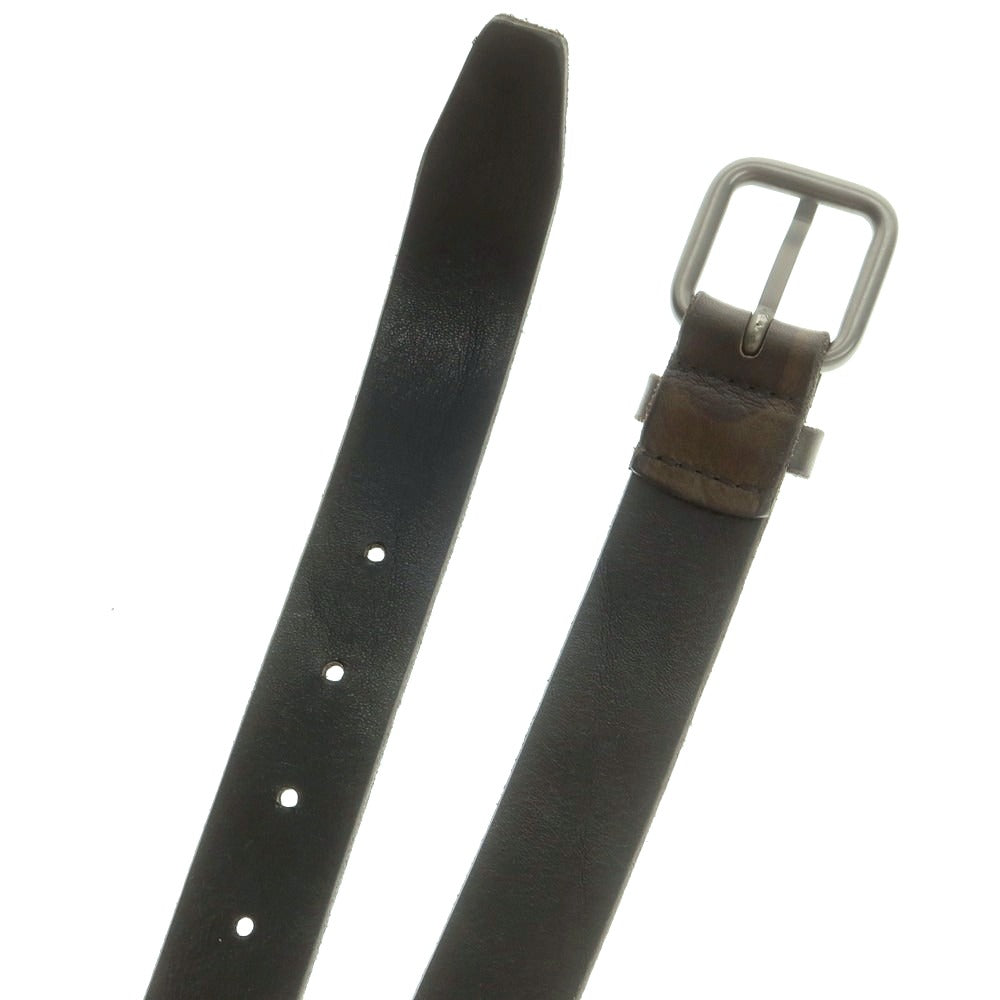 【中古】オルチアーニ ORCIANI カモフラージュ柄 レザー ベルト ブラックxオリーブ【 75 】【 状態ランクB 】【 メンズ 】