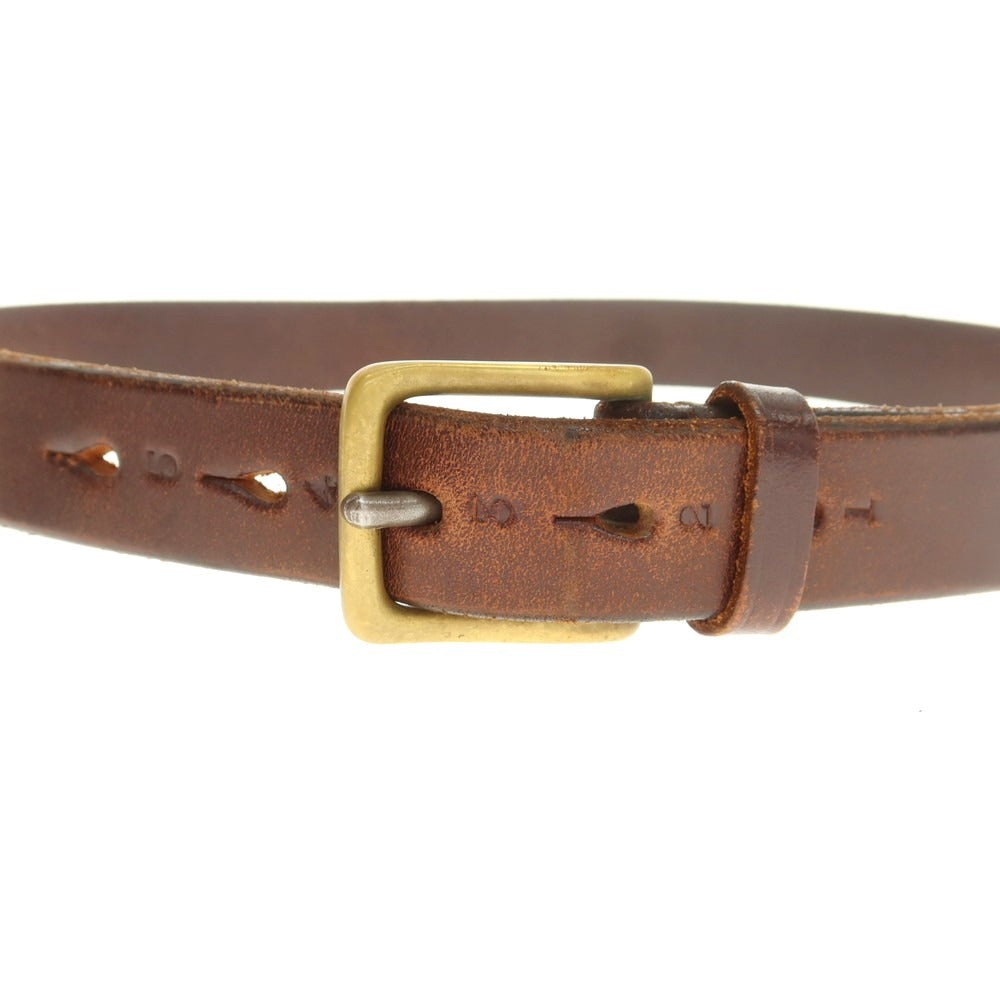 【中古】ジャベツ クリフ JABEZ CLIFF レザー ベルト ブラウン【 30 】【 状態ランクC 】【 メンズ 】
