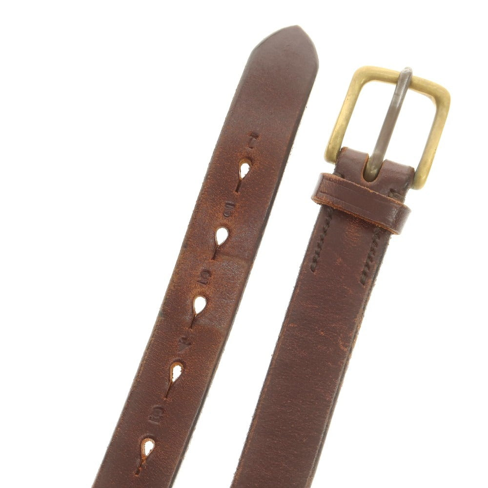 【中古】ジャベツ クリフ JABEZ CLIFF レザー ベルト ブラウン【 30 】【 状態ランクC 】【 メンズ 】