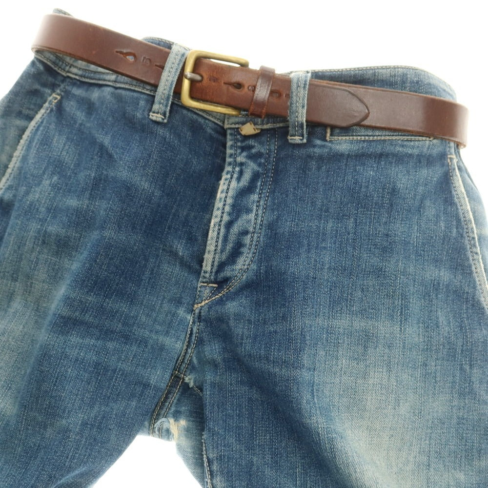【中古】ジャベツ クリフ JABEZ CLIFF レザー ベルト ブラウン【 30 】【 状態ランクC 】【 メンズ 】