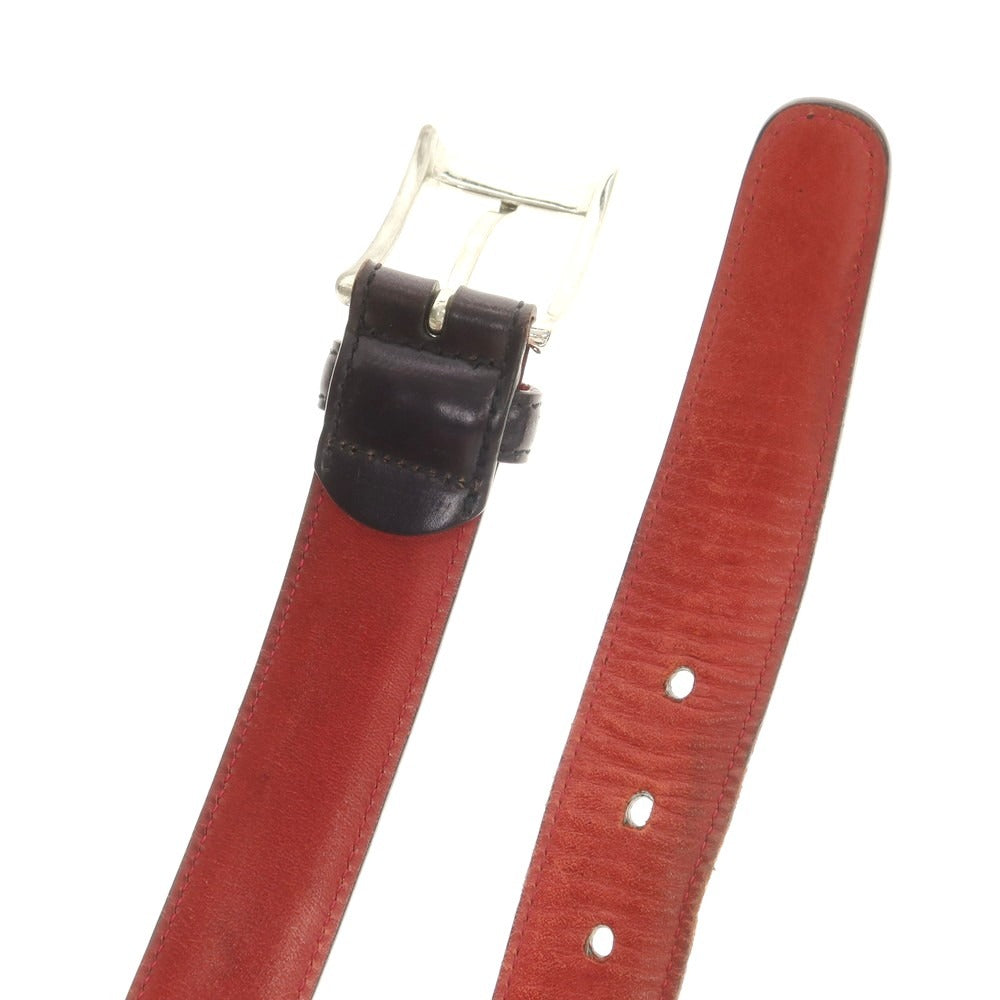 【中古】ユナイテッドアローズ UNITED ARROWS シェルコードバン ベルト ブラック【 30 】【 状態ランクC 】【 メンズ 】