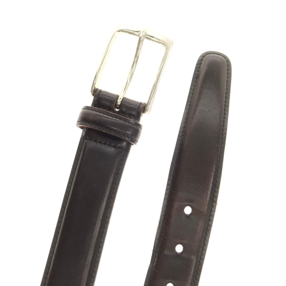 【中古】ユナイテッドアローズ UNITED ARROWS シェルコードバン ベルト ブラック【 30 】【 状態ランクC 】【 メンズ 】