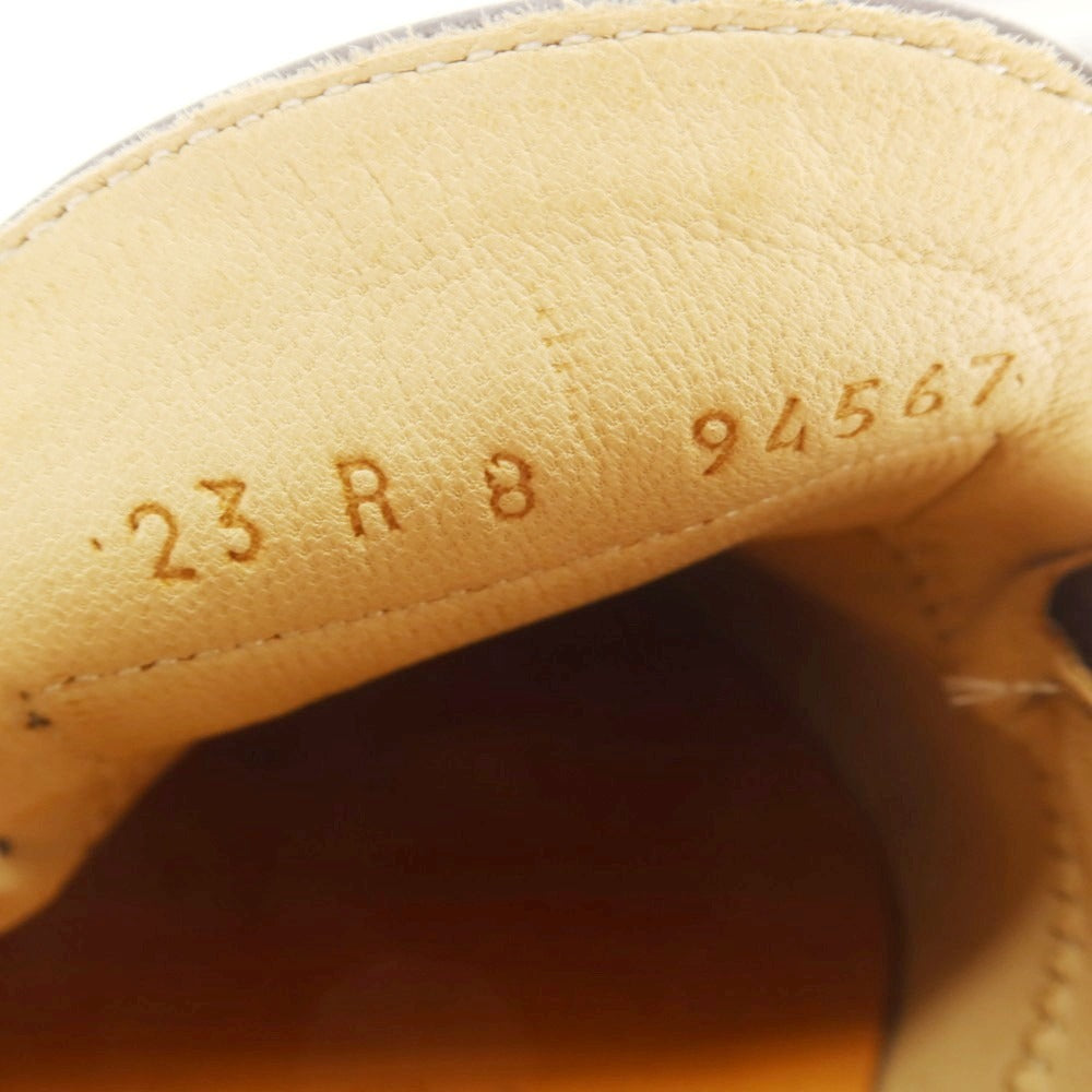 【中古】【未使用】パラブーツ Paraboot REIMS ハラコ コインローファー ホワイトxブラウン【 8 】【 状態ランクS 】【 メンズ 】