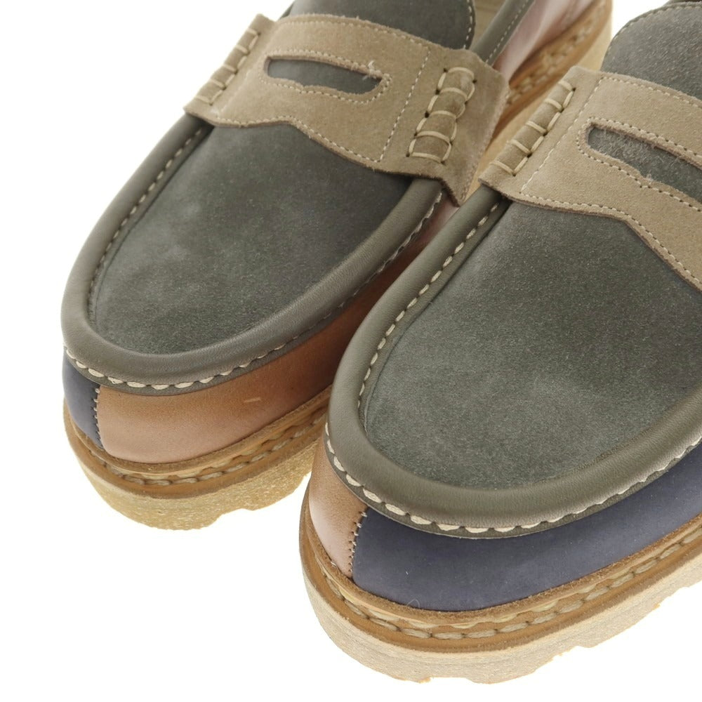 【中古】【未使用】パラブーツ Paraboot NANTES 国内30足限定 ローファー マルチカラー系【 8 】【 状態ランクS 】【 メンズ 】