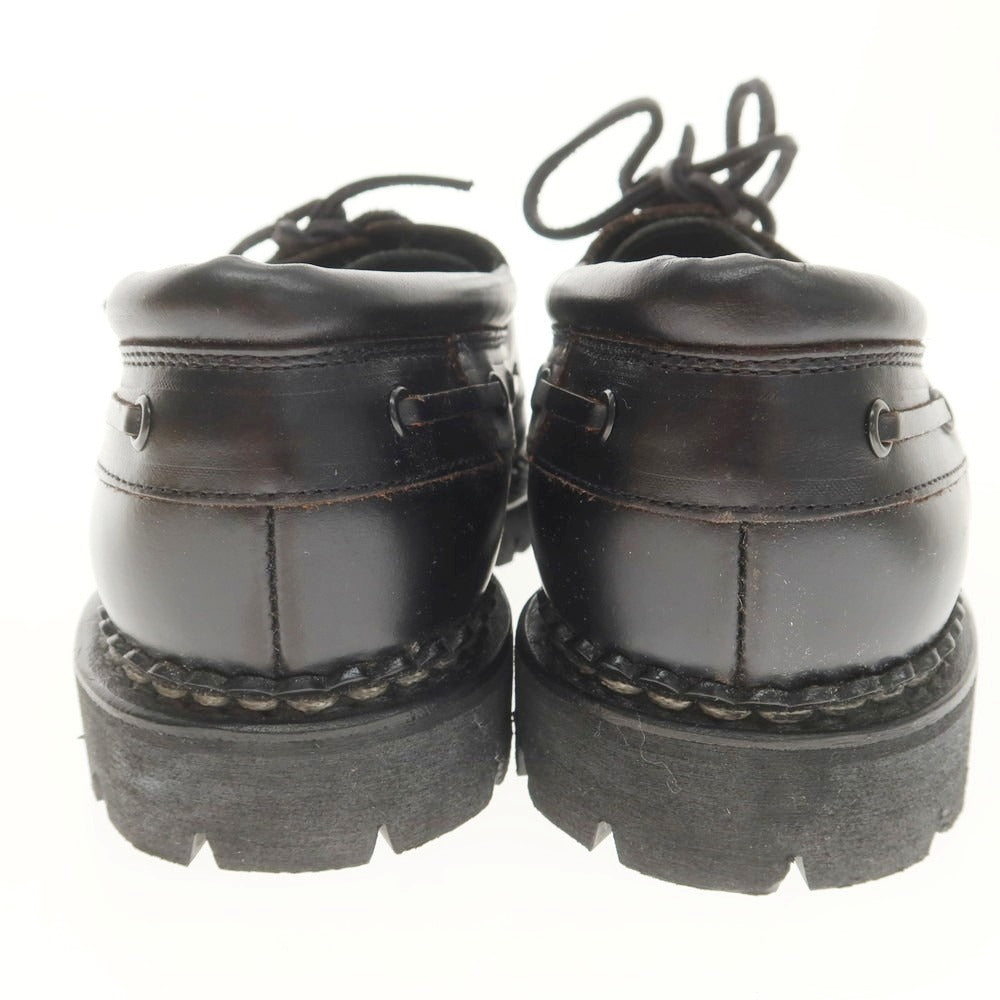【中古】【未使用】パラブーツ Paraboot CHIMEY ハラコ デッキシューズ ブラック【 8 】【 状態ランクS 】【 メンズ 】
