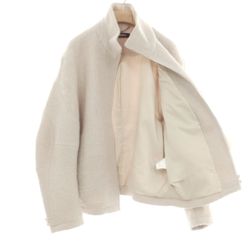 【中古】ジヨン キム Jiyong Kim ウール ワイドシルエット ジップアップブルゾン ライトベージュ【 L 】【 状態ランクB 】【 メンズ 】