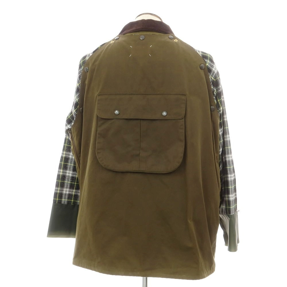 【中古】メゾン マルジェラ Maison Margiela オイルドコットン フィールドジャケット オリーブ【 50 】【 状態ランクB 】【 メンズ 】