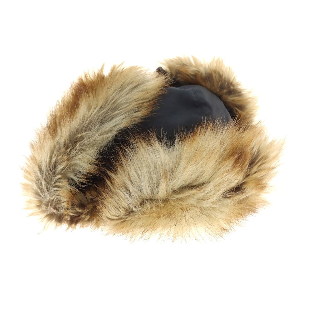 【中古】サカイ Sacai ポリエステル ファー キャップ ブラック【 状態ランクB 】【 ユニセックス 】