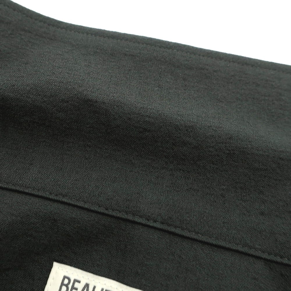【中古】ビューティアンドユースユナイテッドアローズ BEAUTY&YOUTH UNITED ARROWS ポリエステル カジュアルシャツ チャコール【 L 】【 状態ランクB 】【 メンズ 】