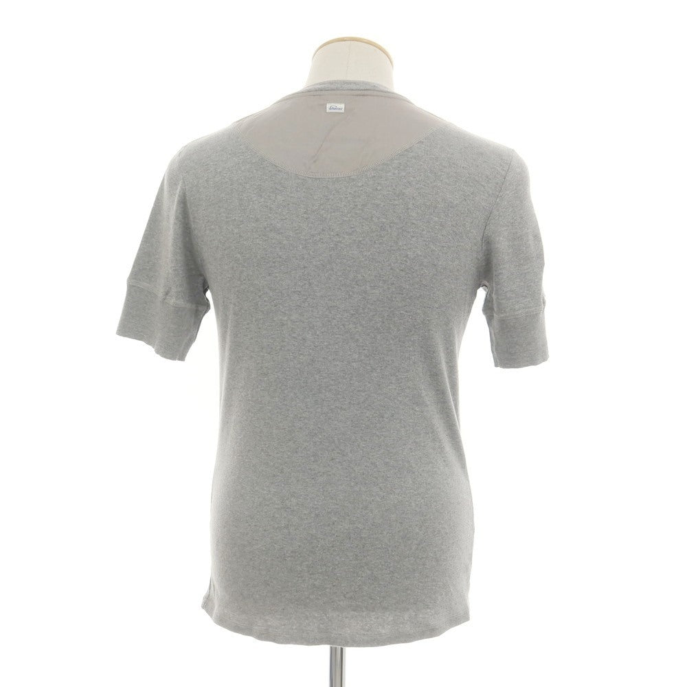 【中古】シーサー Schiesser コットン ヘンリーネック 半袖Tシャツ グレー【 S 】【 状態ランクB 】【 メンズ 】