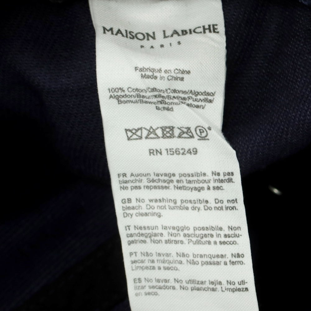 【中古】メゾンラビッシュ Maison Labiche コットン キャップ ネイビー【 - 】【 状態ランクB 】【 メンズ 】