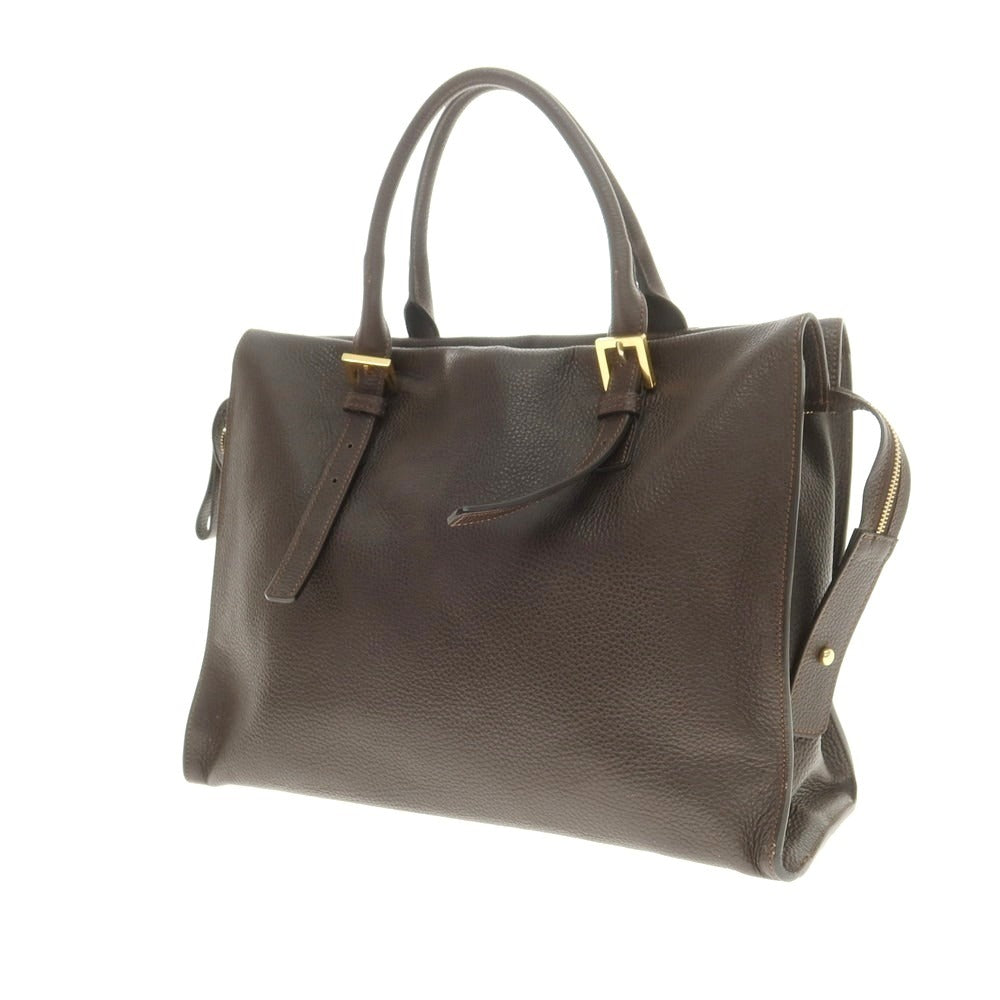 【中古】マウロ ゴヴェルナ MAURO GOVERNA Sharon別注 トートバッグ ダークブラウン【 状態ランクB 】【 メンズ 】