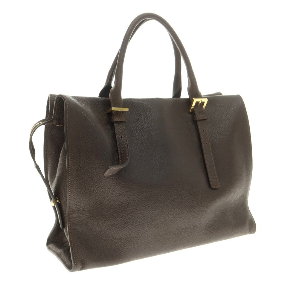 【中古】マウロ ゴヴェルナ MAURO GOVERNA Sharon別注 トートバッグ ダークブラウン【 状態ランクB 】【 メンズ 】