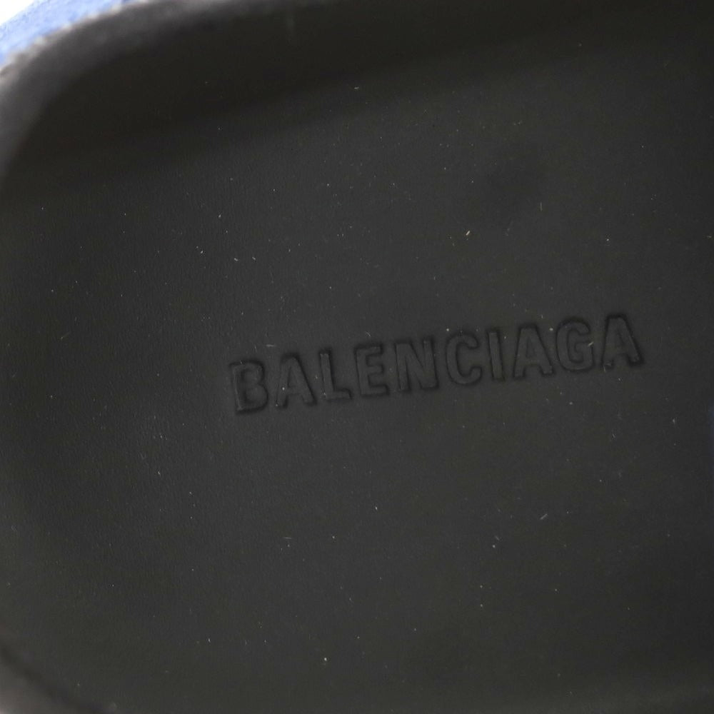 【中古】【未使用】バレンシアガ BALENCIAGA RACE RUNNER スニーカー カーキxブルー×ブラック【 41 】【 状態ランクS 】【 メンズ 】