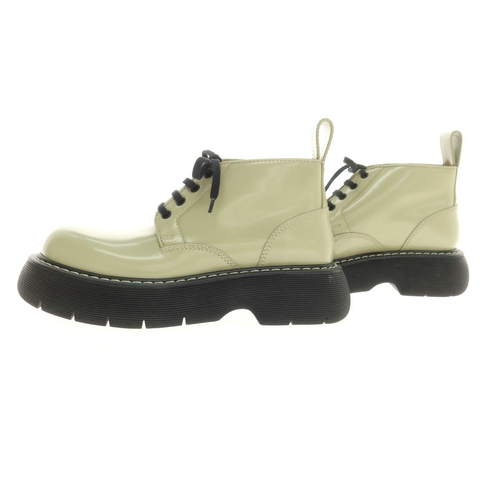 【中古】【未使用】ボッテガヴェネタ BOTTEGAVENETA SWELL ANKLE BOOT アンクルブーツ アッシュグリーン【 40 】【 状態ランクS 】【 メンズ 】